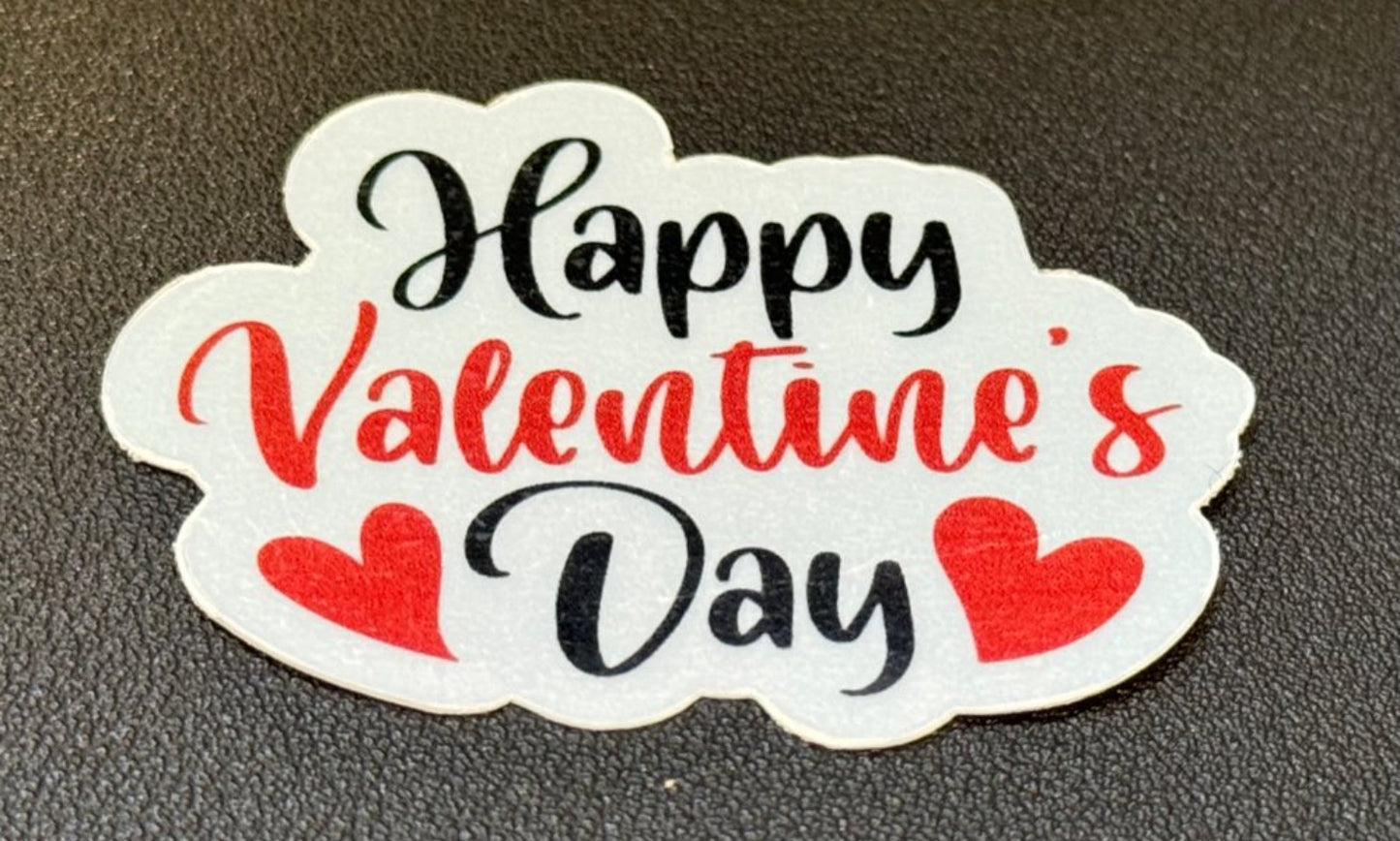 Valentines Holographic Vinyl Stickers Set