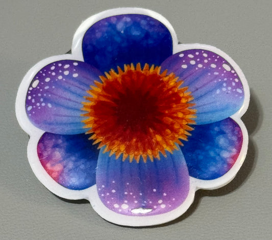 Purple Flower Pin