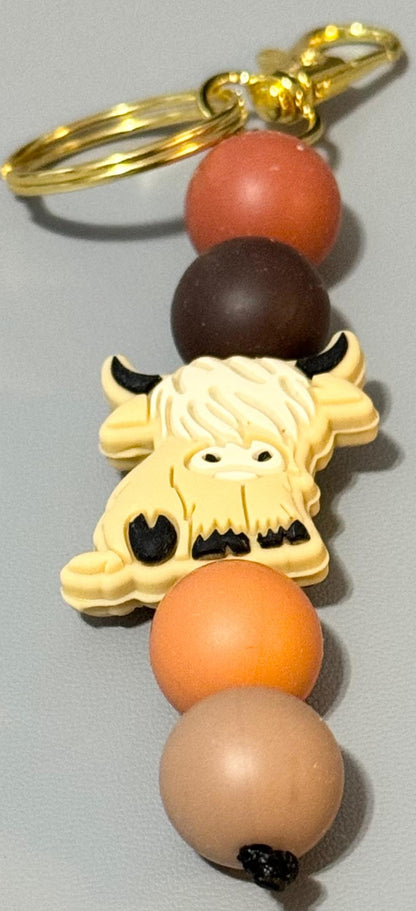 Silicone Beaded  Keychains