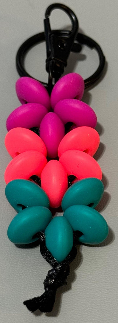 Silicone Beaded  Keychains