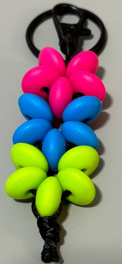 Silicone Beaded  Keychains