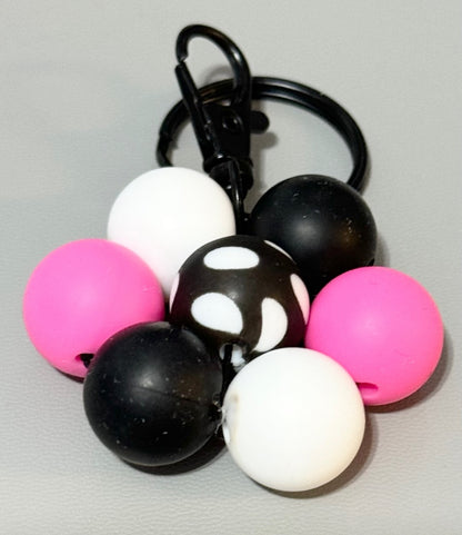 Silicone Beaded  Keychains