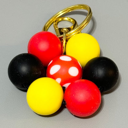 Silicone Beaded  Keychains