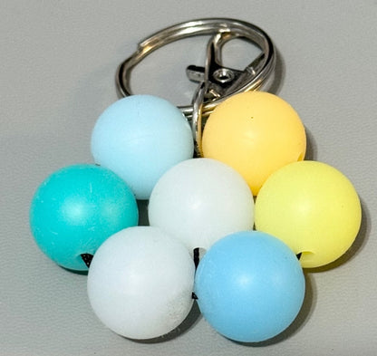 Silicone Beaded  Keychains