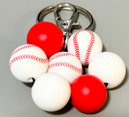 Silicone Beaded  Keychains