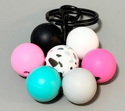 Silicone Beaded  Keychains