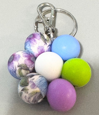 Silicone Beaded  Keychains
