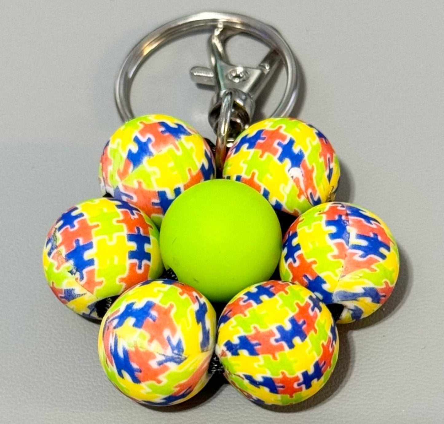 Silicone Beaded  Keychains
