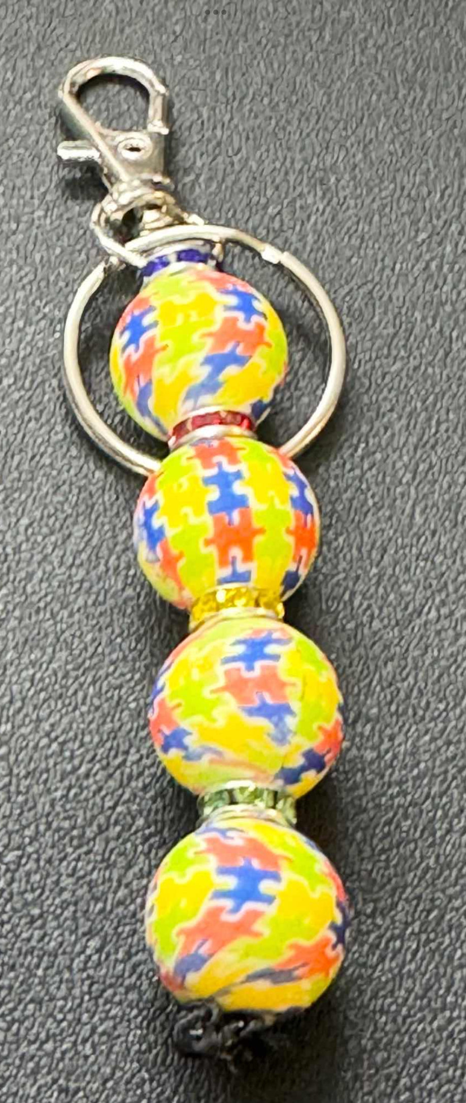 Silicone Beaded  Keychains