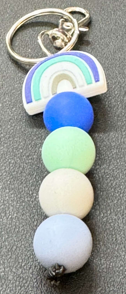 Silicone Beaded  Keychains