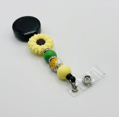 Silicone Beaded Badge Reels