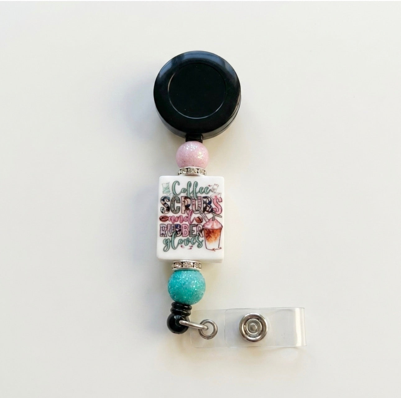 Silicone Beaded Badge Reels