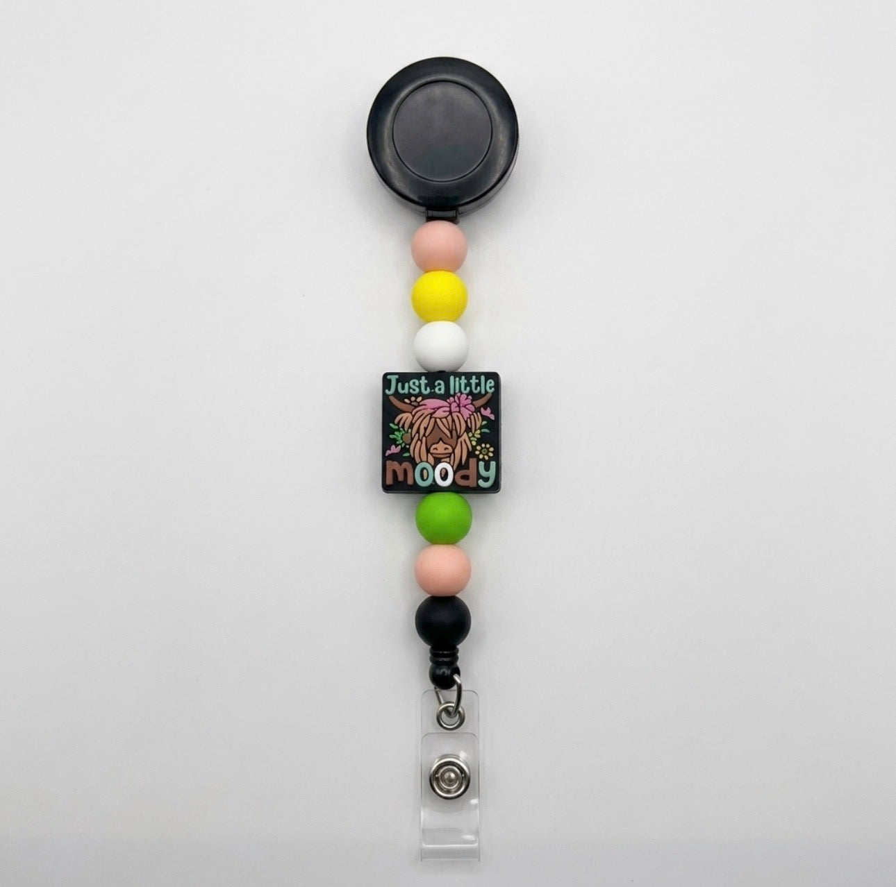 Silicone Beaded Badge Reels
