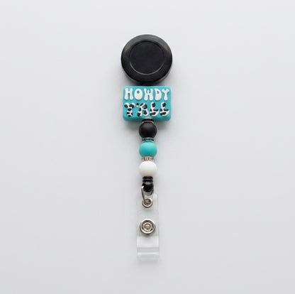 Silicone Beaded Badge Reels