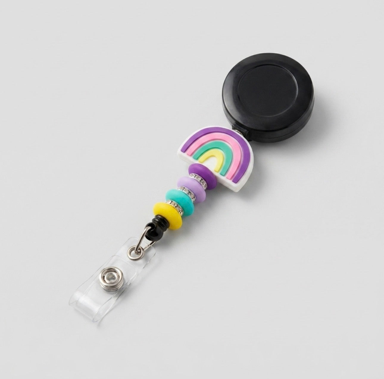 Silicone Beaded Badge Reels