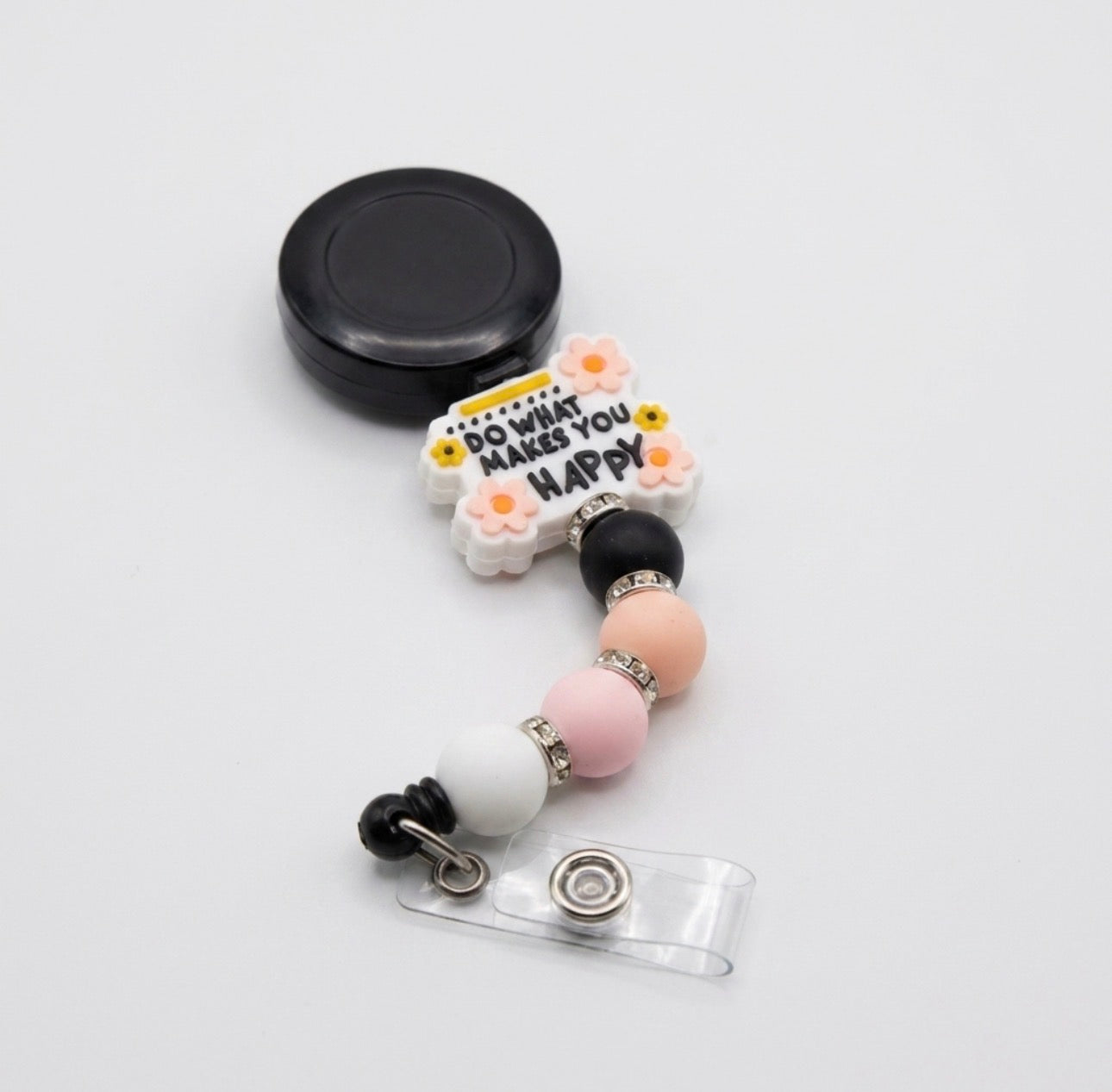 Silicone Beaded Badge Reels