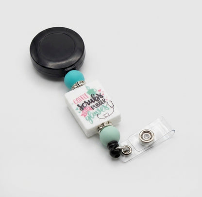 Silicone Beaded Badge Reels