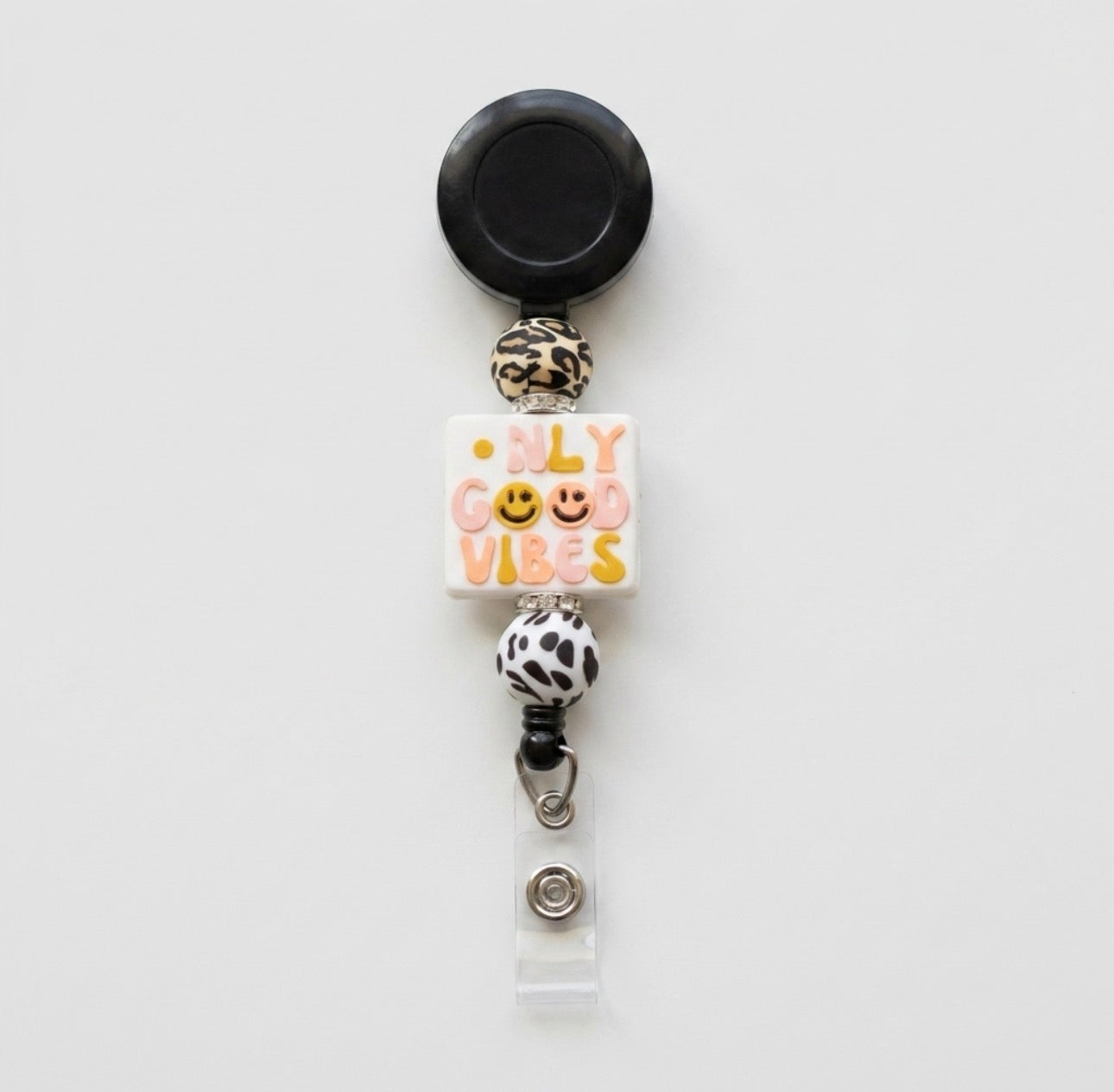 Silicone Beaded Badge Reels