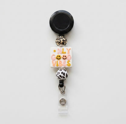 Silicone Beaded Badge Reels