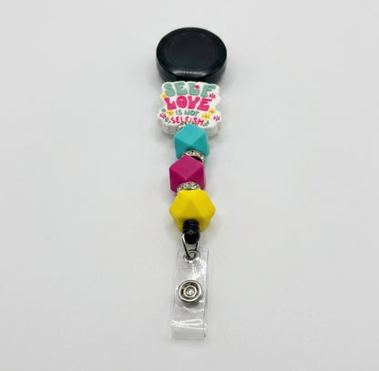Silicone Beaded Badge Reels