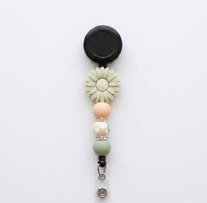 Silicone Beaded Badge Reels