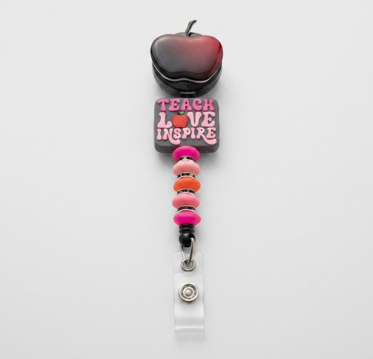 Silicone Beaded Badge Reels