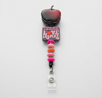 Silicone Beaded Badge Reels