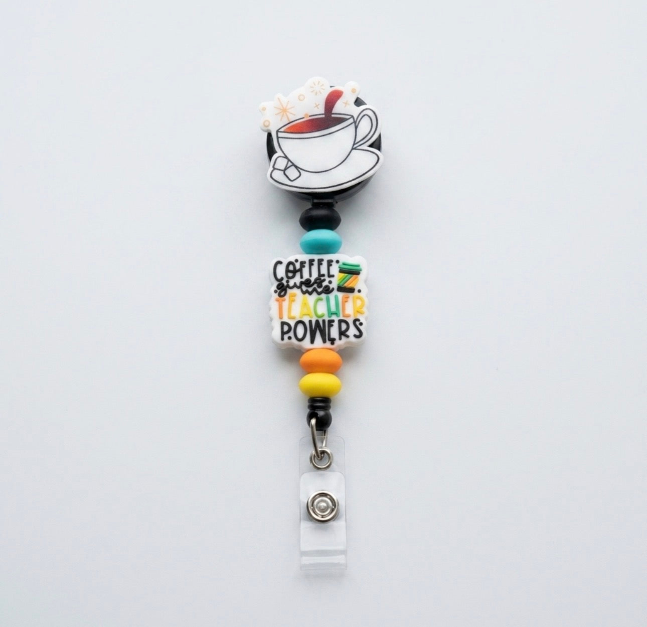 Silicone Beaded Badge Reels
