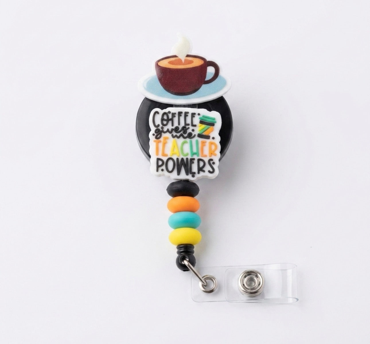Silicone Beaded Badge Reels