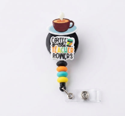 Silicone Beaded Badge Reels