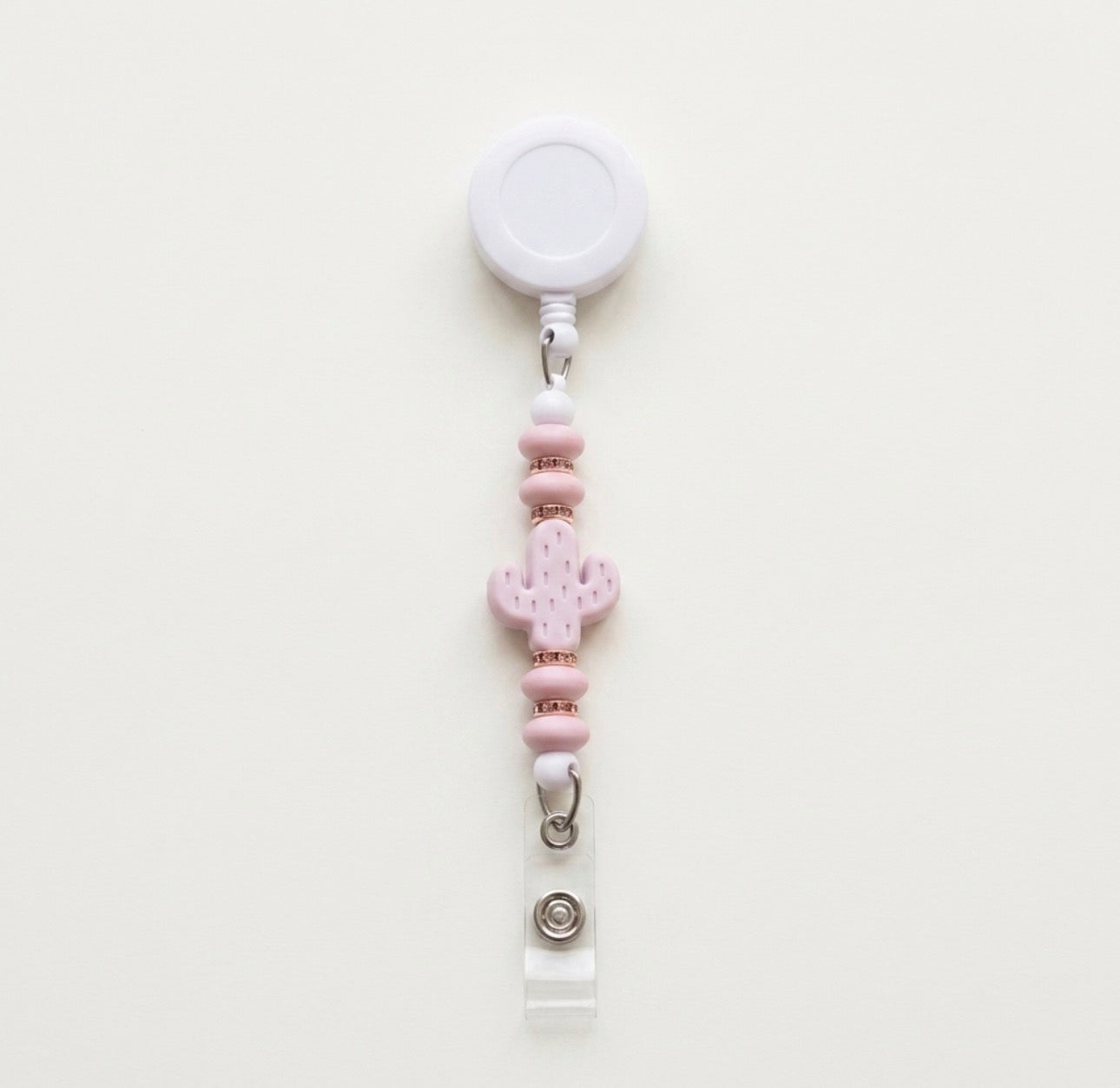 Silicone Beaded Badge Reels