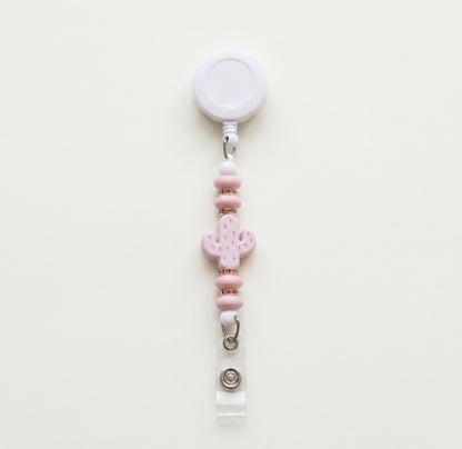 Silicone Beaded Badge Reels