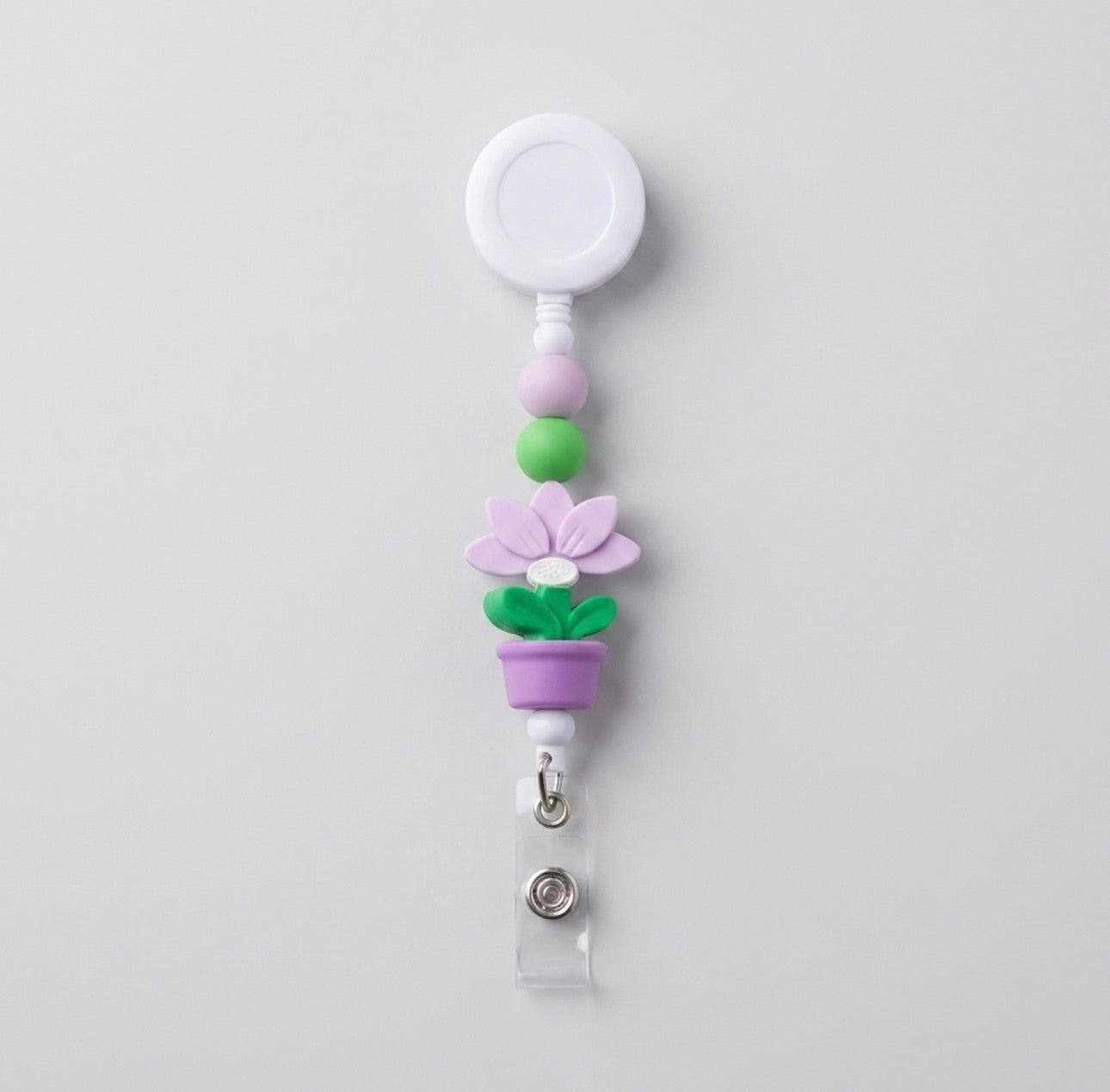 Silicone Beaded Badge Reels