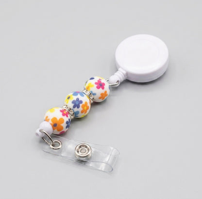 Silicone Beaded Badge Reels