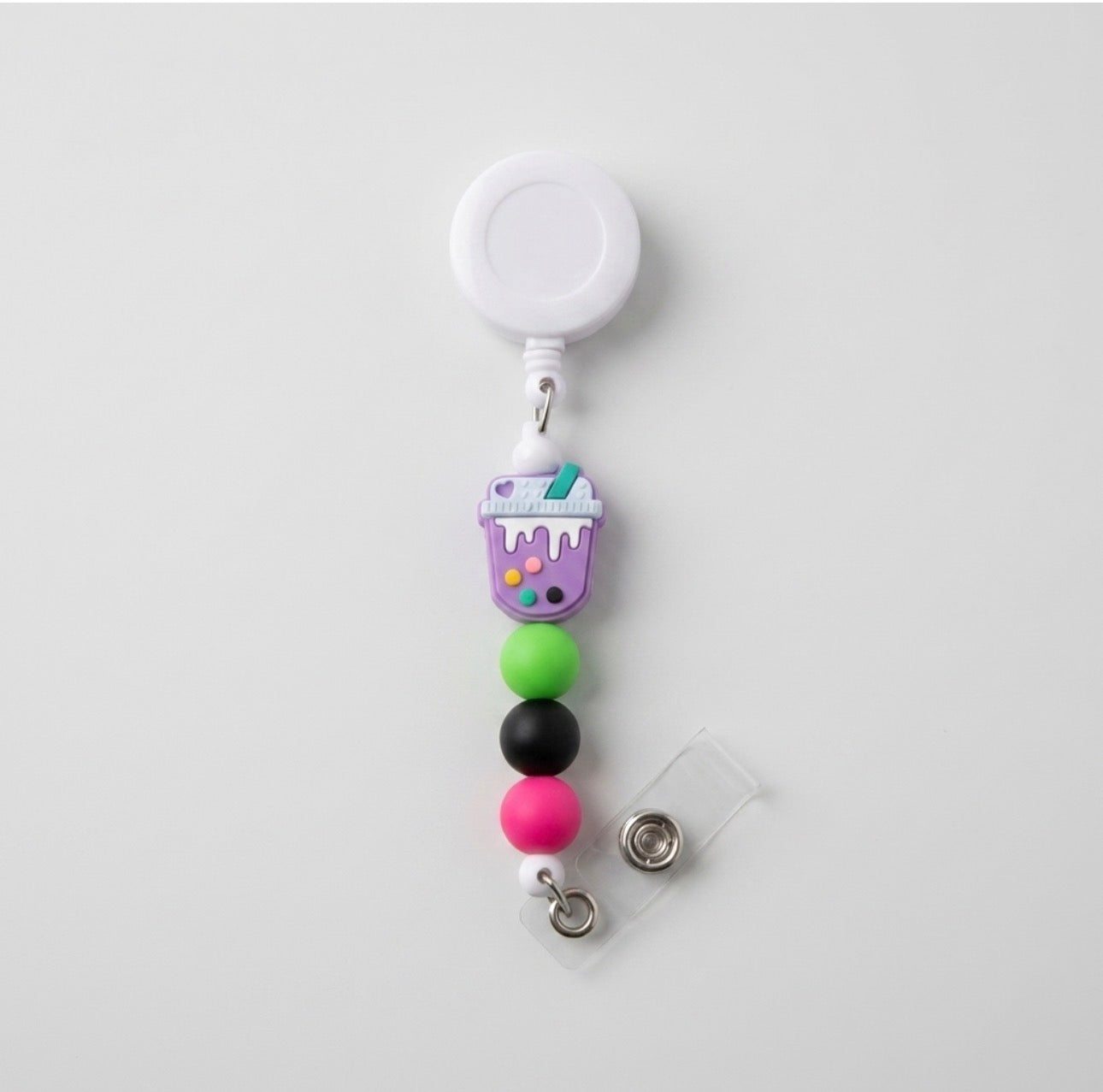 Silicone Beaded Badge Reels
