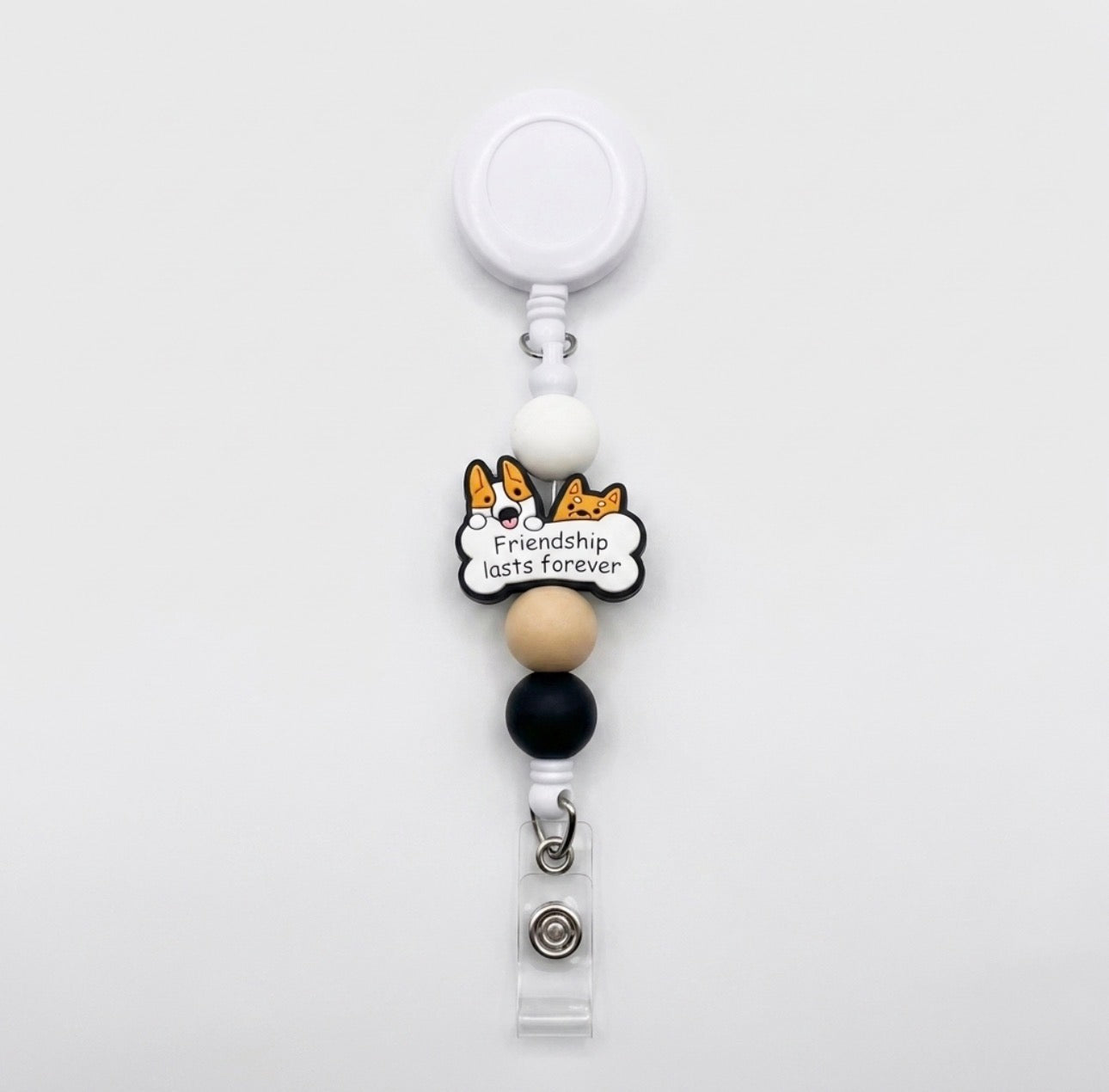 Silicone Beaded Badge Reels