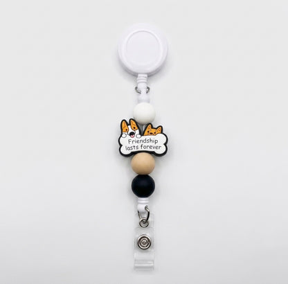 Silicone Beaded Badge Reels