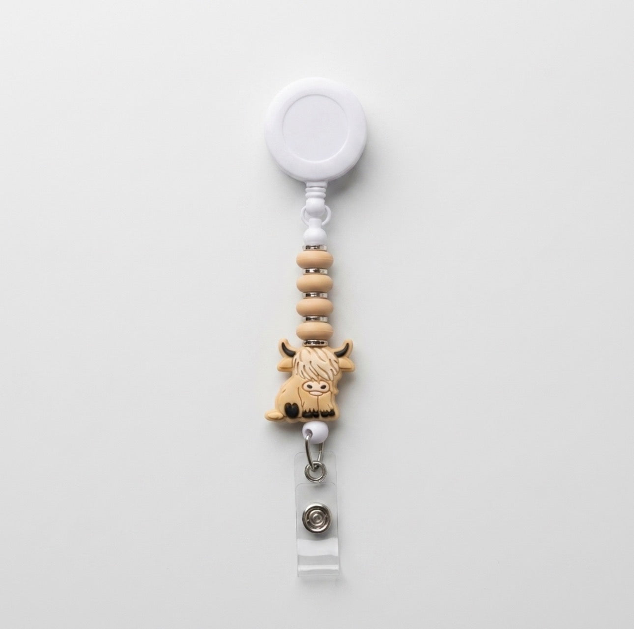Silicone Beaded Badge Reels