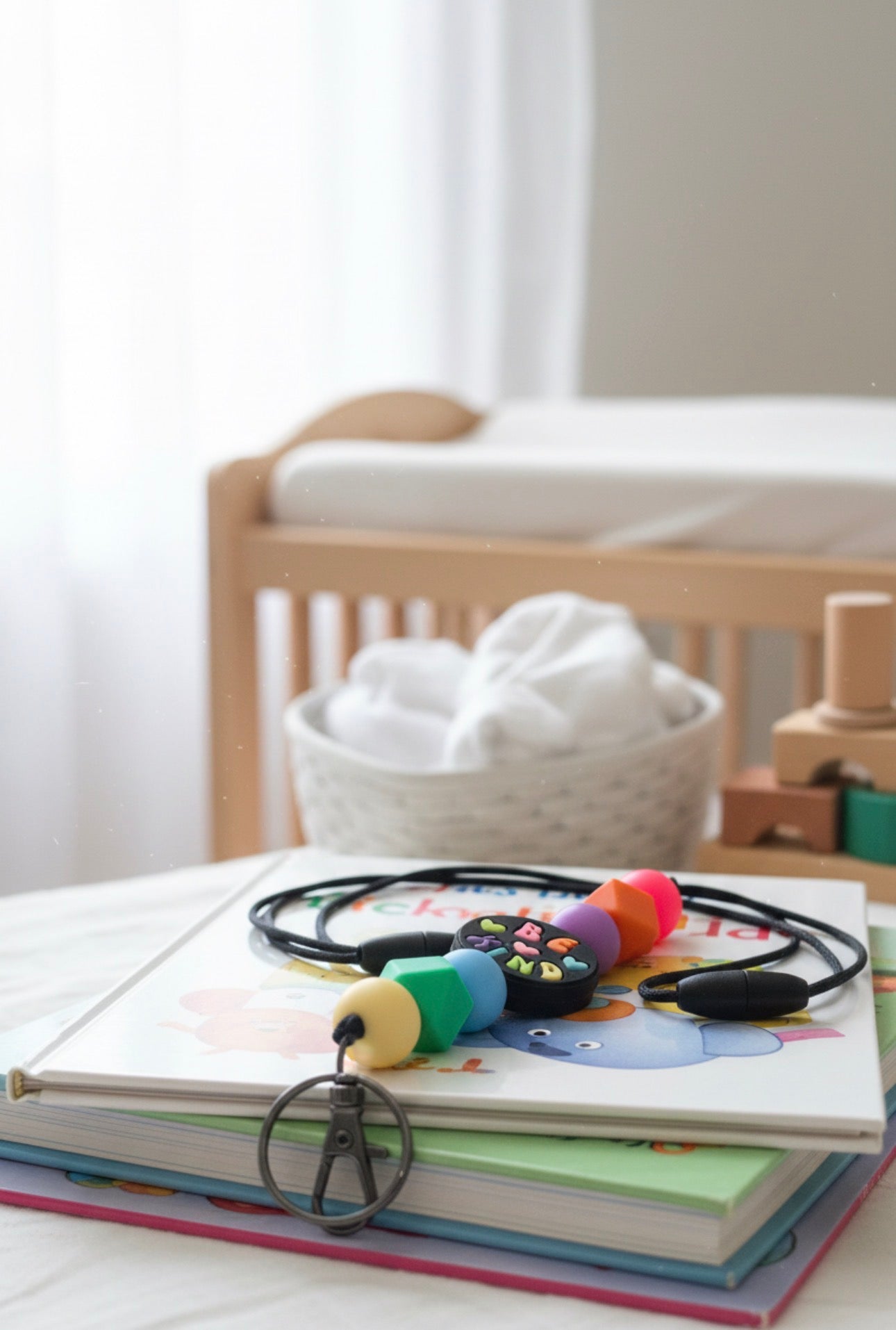 Silicone Bead Lanyard with Breakaway Clasp