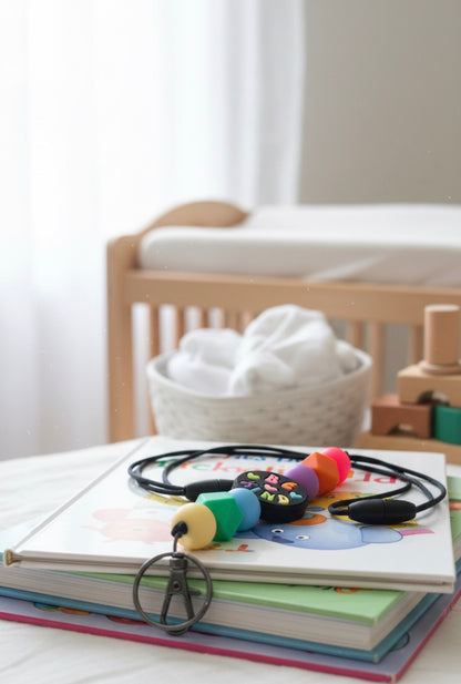 Silicone Bead Lanyard with Breakaway Clasp