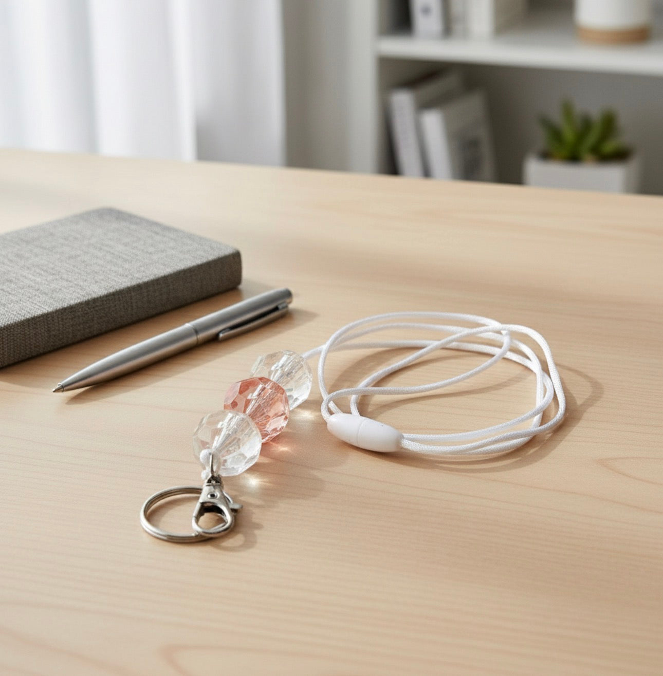 Silicone Bead Lanyard with Breakaway Clasp